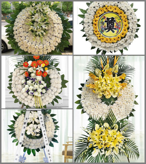 湖南常德津市市白衣镇蒲山村花圈速递